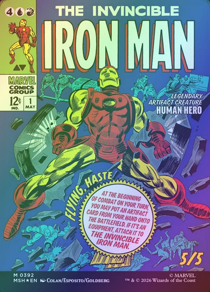 Tony Stark // The Invincible Iron Man (MSH) (392) / Comic / Foil — cara 2 de 2