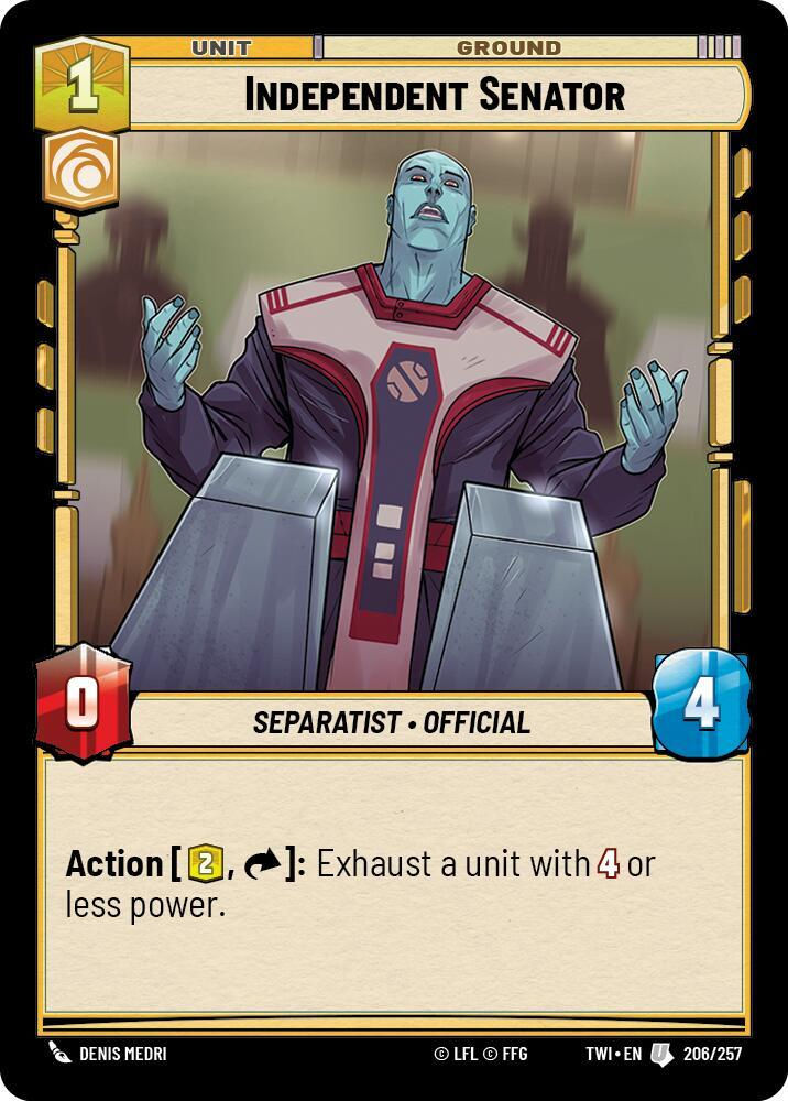 Independent Senator (TWI) (206/257) / Foil