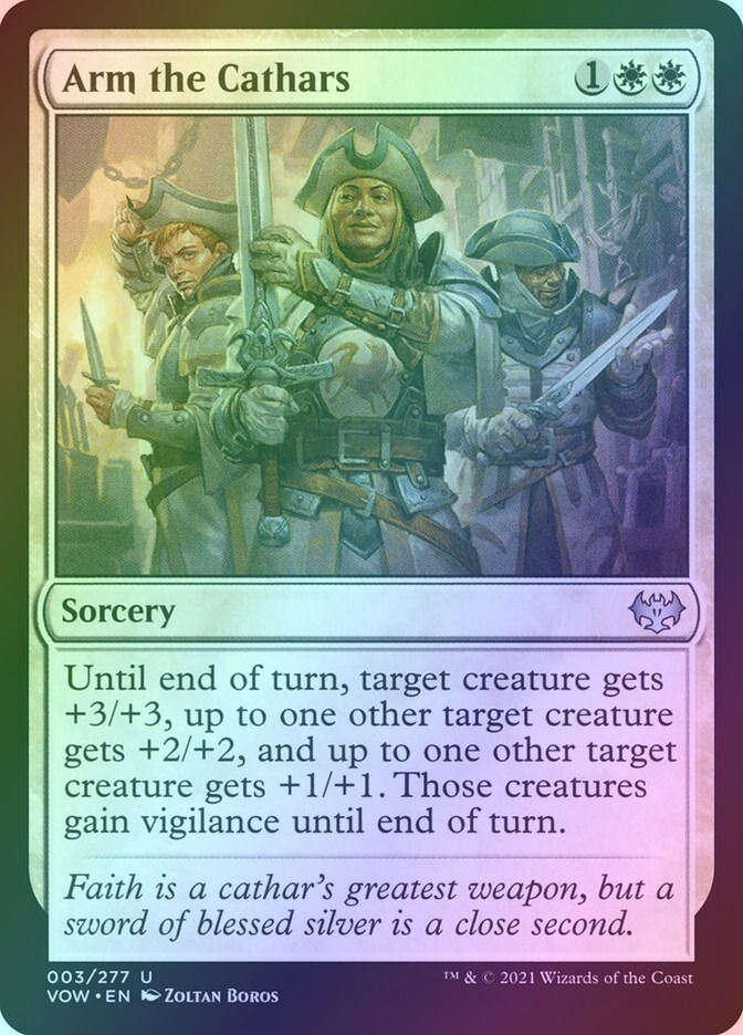 Arm the Cathars (VOW) (3) / Foil