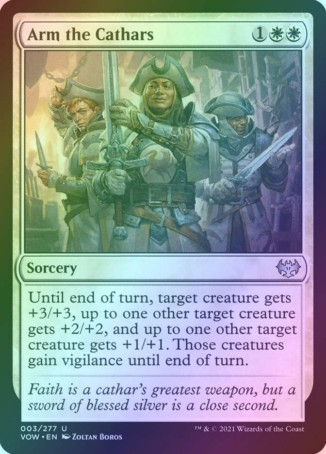 Arm the Cathars (VOW) (3) / Foil
