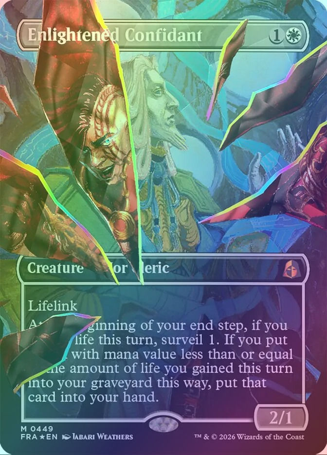 Enlightened Confidant (FRA) (449) / Borderless / Facet Foil