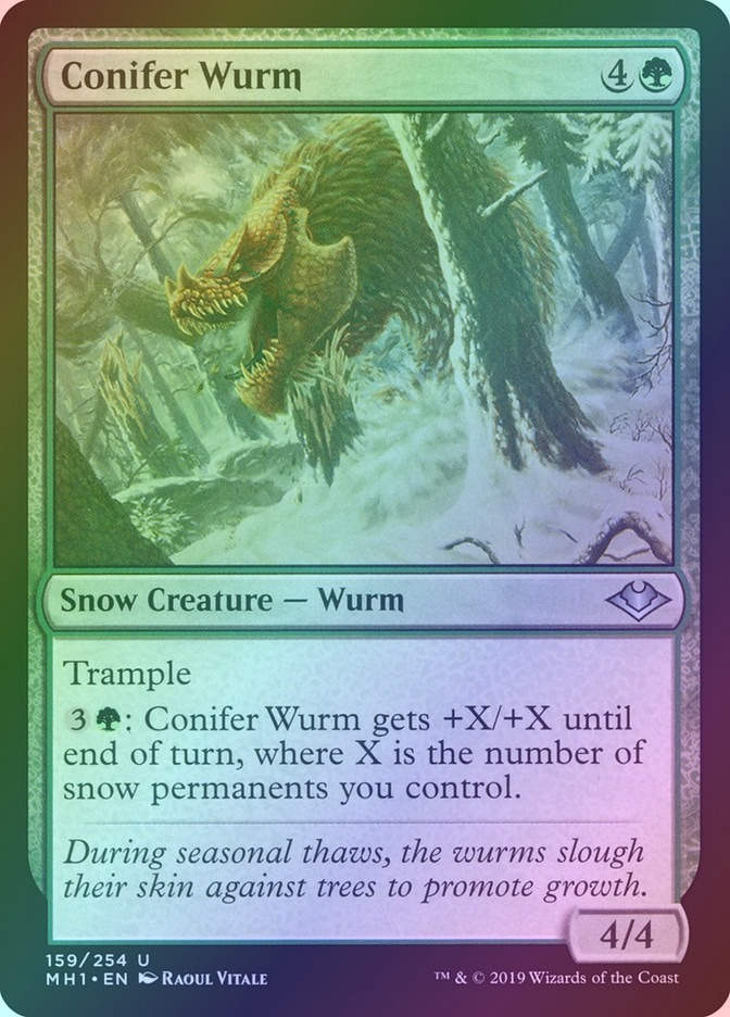 Conifer Wurm (MH1) (159) / Foil