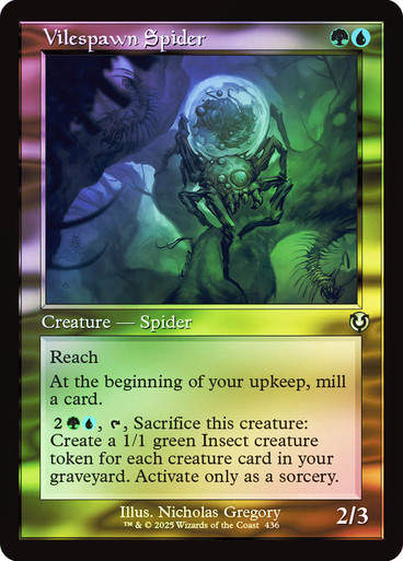 Vilespawn Spider (INR) (436) / Foil Retro