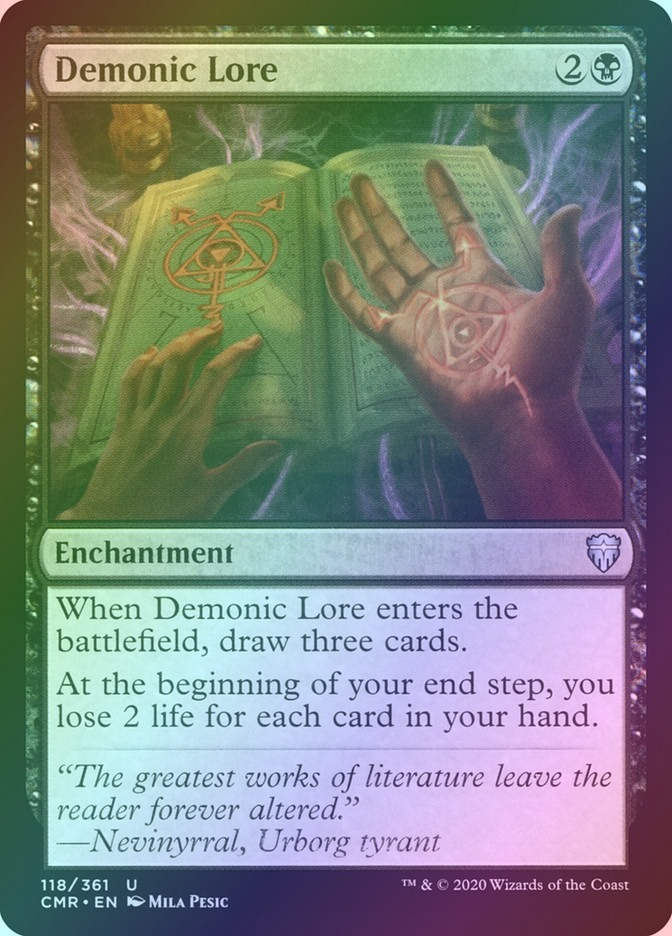 Demonic Lore (CMR) (118) / Foil