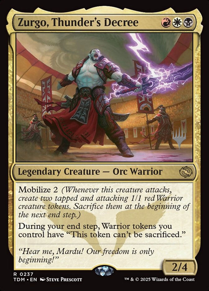 Zurgo, Thunder's Decree (PTDM) (237p)