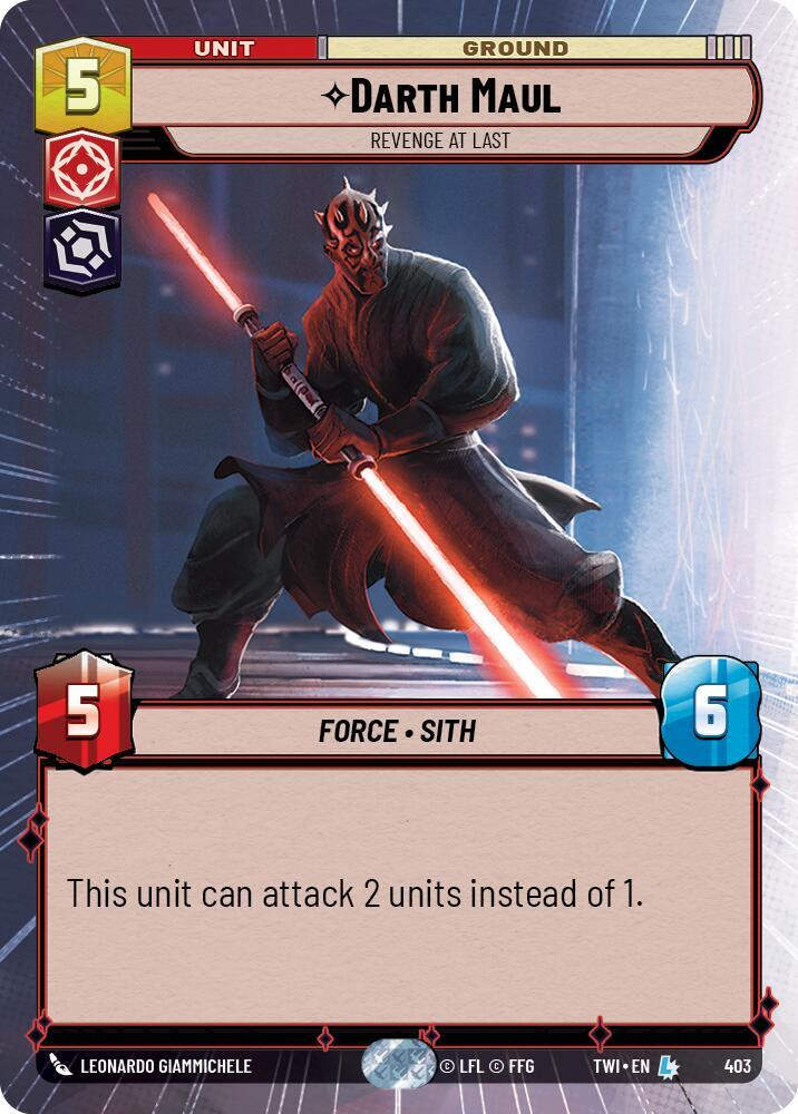 Darth Maul - Revenge At Last (Hyperspace) (TWI) (403) / Foil