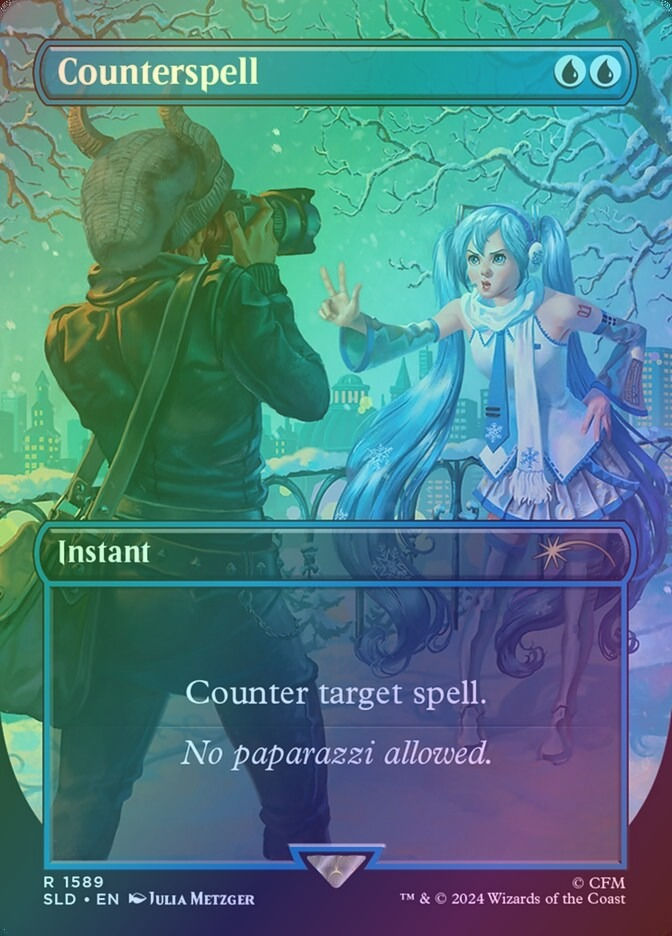 Counterspell (SLD) (1589) / Borderless / Foil
