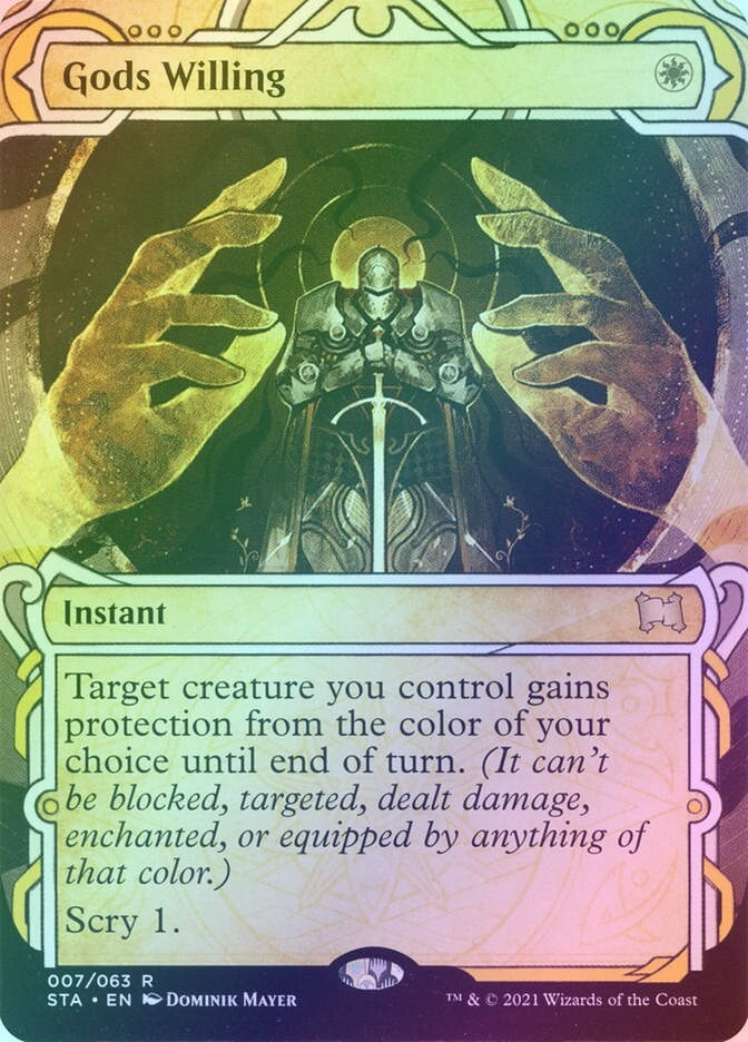Gods Willing (STA) (7) / Borderless / Showcase / Foil