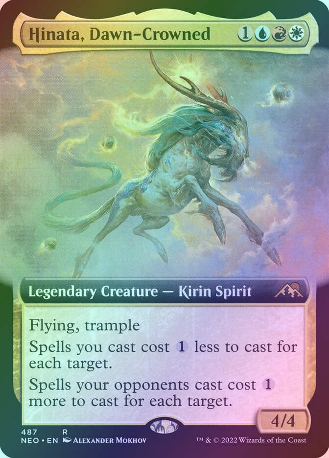 Hinata, Dawn-Crowned (NEO) (487) / Extended Art / Foil