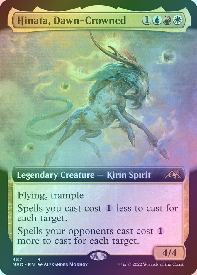 Hinata, Dawn-Crowned (NEO) (487) / Extended Art / Foil