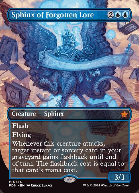 Sphinx of Forgotten Lore (FDN) (314) / Borderless