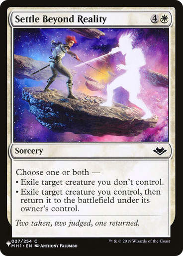Settle Beyond Reality (PLST) (MH1-27)