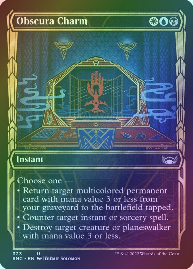 Obscura Charm (SNC) (323) / Showcase / Foil