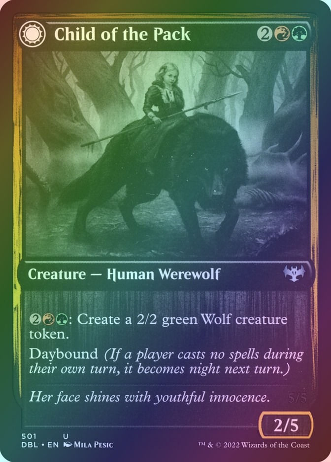Child of the Pack // Savage Packmate (DBL) (501) / Foil — cara 1 de 2