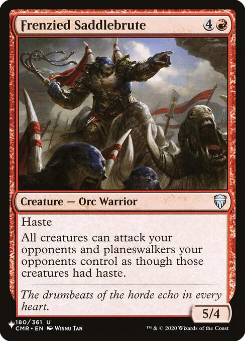 Frenzied Saddlebrute (PLST) (CMR-180)