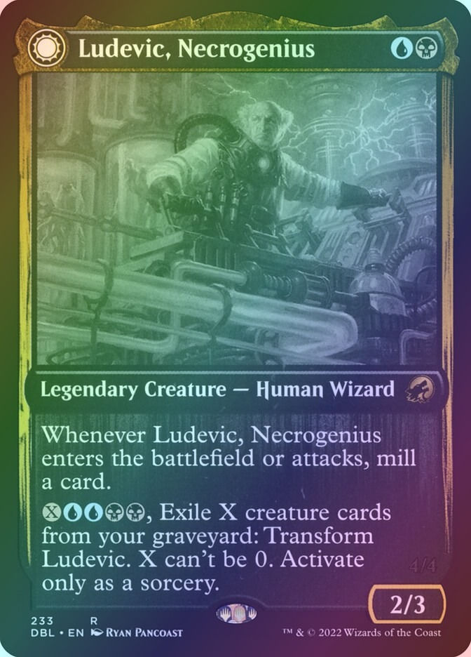 Ludevic, Necrogenius // Olag, Ludevic's Hubris (DBL) (233) / Foil — cara 1 de 2