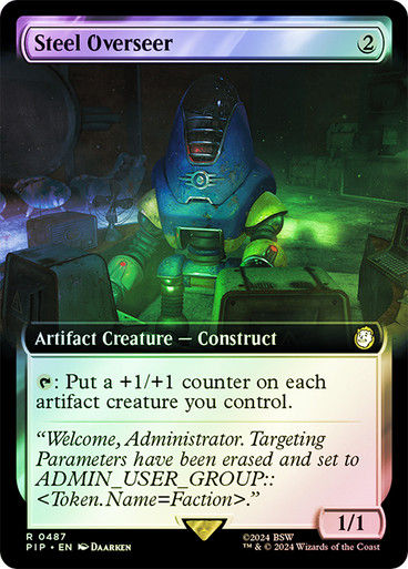 Steel Overseer (pip) (487) / Extended Art Foil