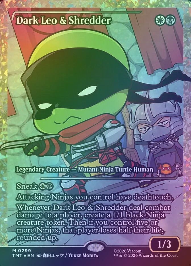 Dark Leo & Shredder (TMT) (299) / Fracture Foil