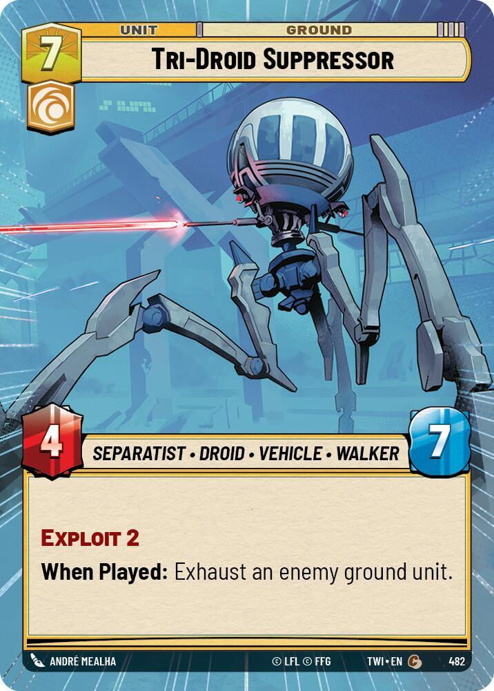 Tri-Droid Suppressor (Hyperspace) (TWI) (482) / Foil
