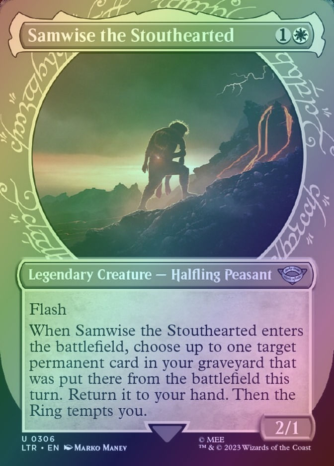 Samwise the Stouthearted (LTR) (306) / Borderless / Showcase / Foil