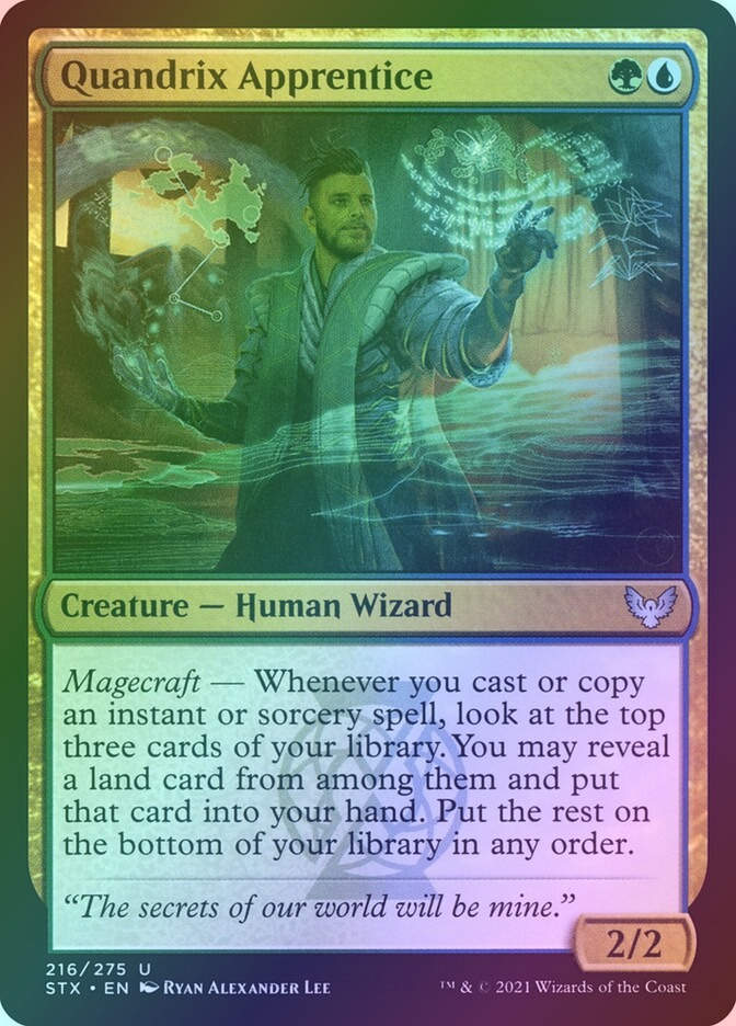 Quandrix Apprentice (STX) (216) / Foil