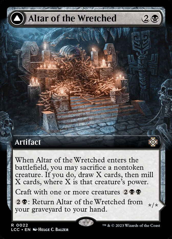 Altar of the Wretched // Wretched Bonemass (LCC) (22) / Extended Art — cara 1 de 2