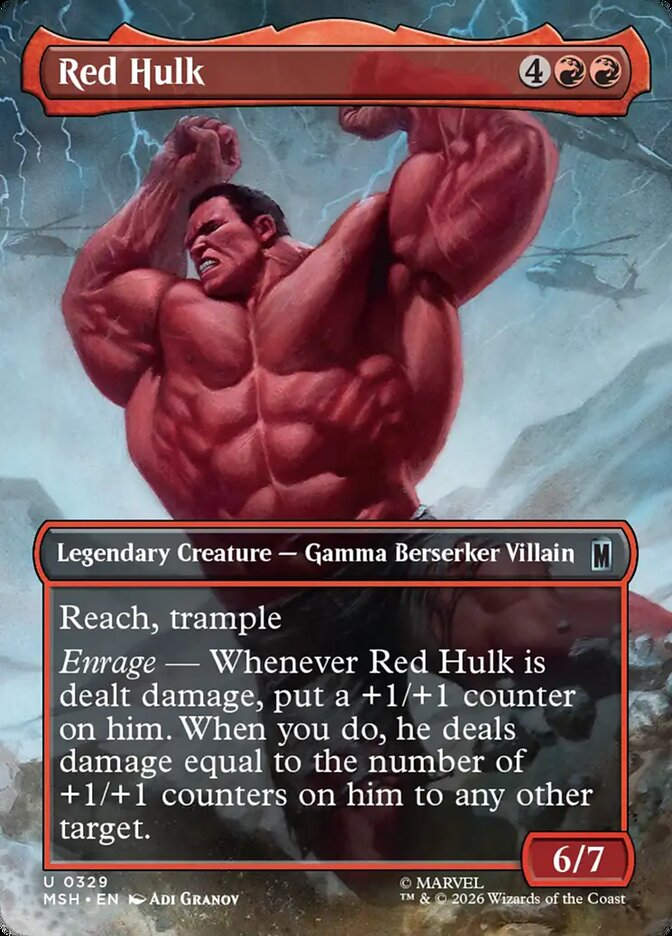 Red Hulk (MSH) (329) / Borderless
