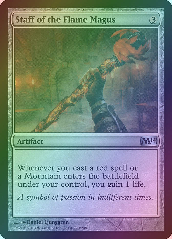 Staff of the Flame Magus (M14) (220) / Foil