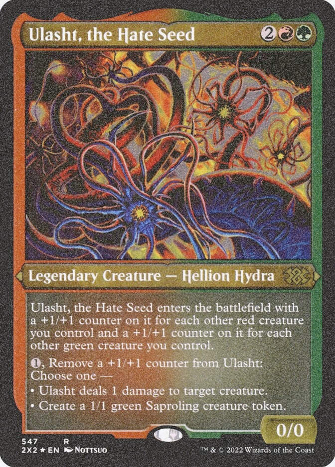 Ulasht, the Hate Seed (2X2) (547) / Foil Etched