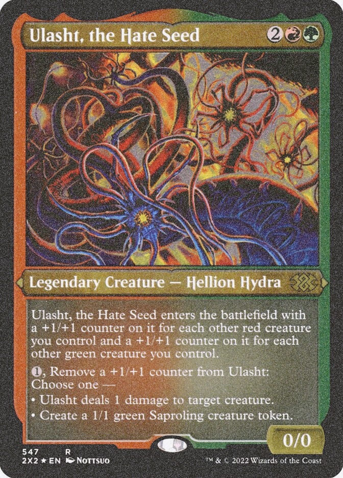 Ulasht, the Hate Seed (2X2) (547) / Foil Etched