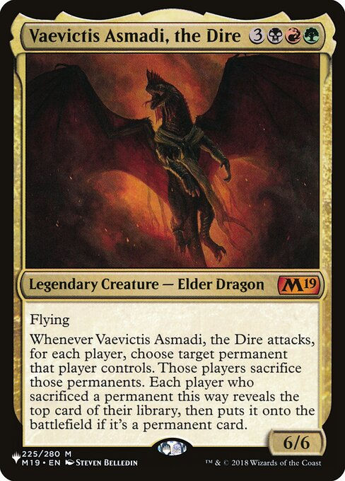 Vaevictis Asmadi, the Dire (PLST) (M19-225)