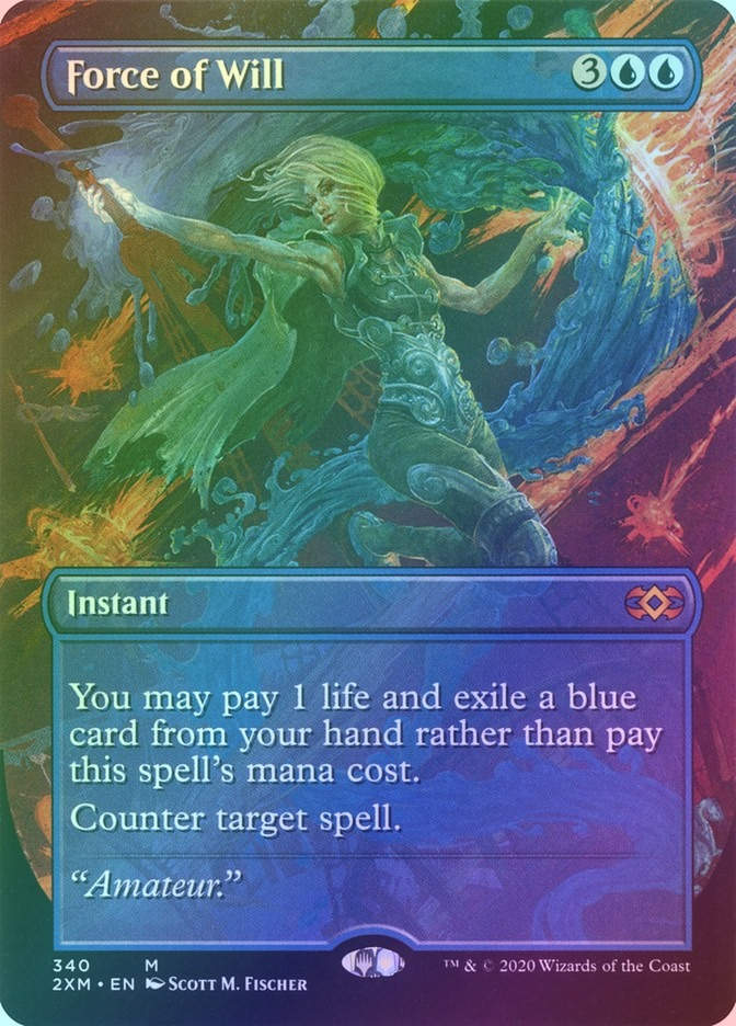 Force of Will (2XM) (340) / Borderless / Foil