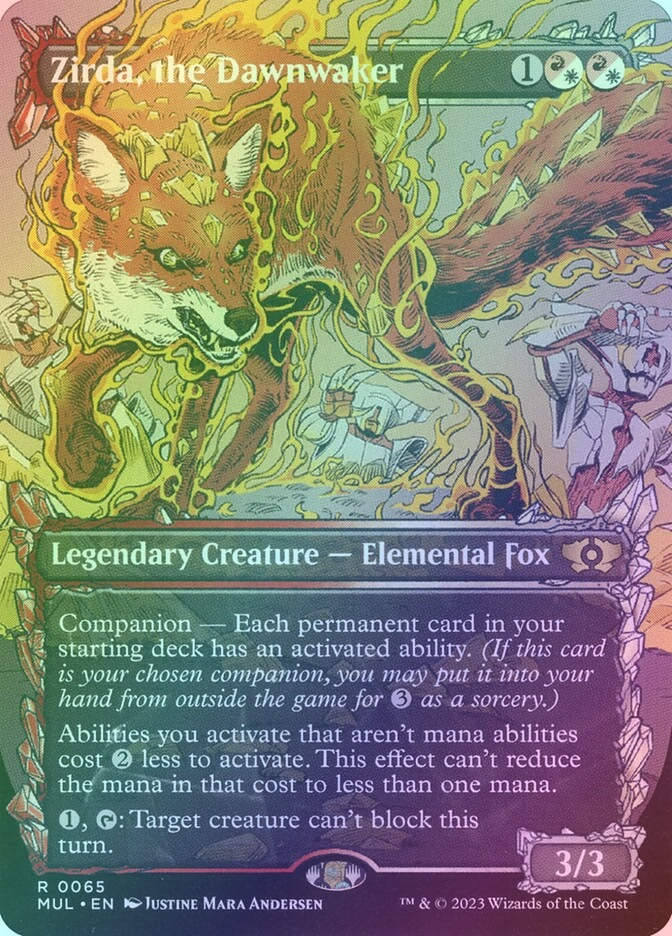 Zirda, the Dawnwaker (MUL) (65) / Borderless / Showcase / Foil