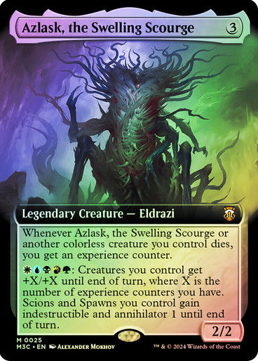 Azlask, the Swelling Scourge (m3c) / Extended Art (25)  Foil