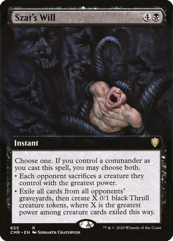 Szat's Will (CMR) (655) / Extended Art