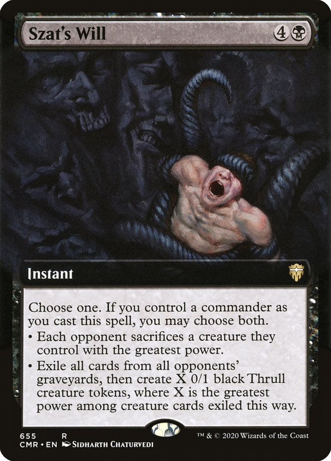Szat's Will (CMR) (655) / Extended Art