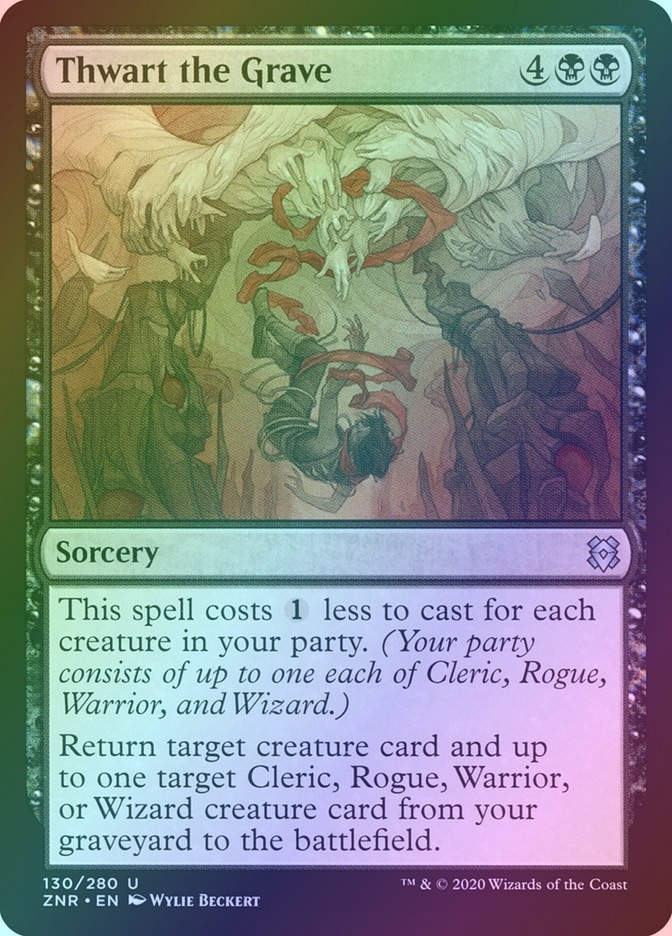 Thwart the Grave (ZNR) (130) / Foil
