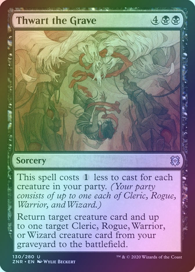 Thwart the Grave (ZNR) (130) / Foil