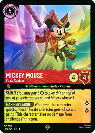 Mickey Mouse - Pirate Captain (LOR_AZU) / Foil