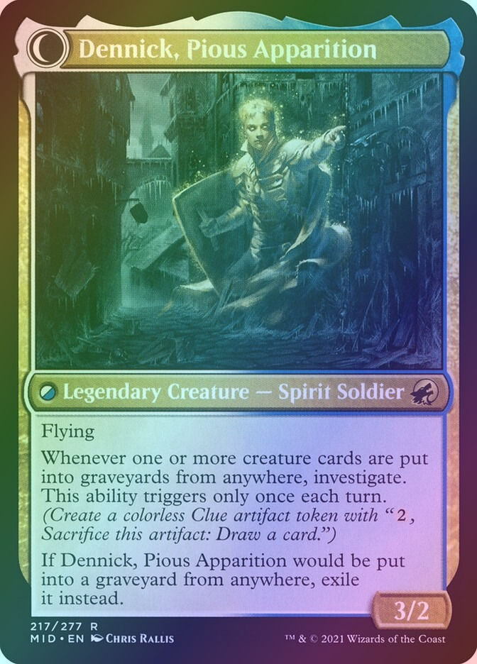 Dennick, Pious Apprentice // Dennick, Pious Apparition (MID) — cara 2 de 2