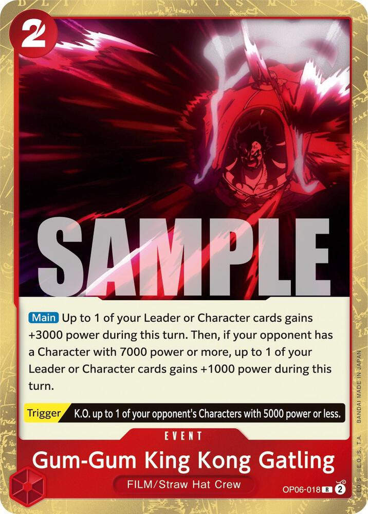 Gum-Gum King Kong Gatling (OP06-018) / Foil