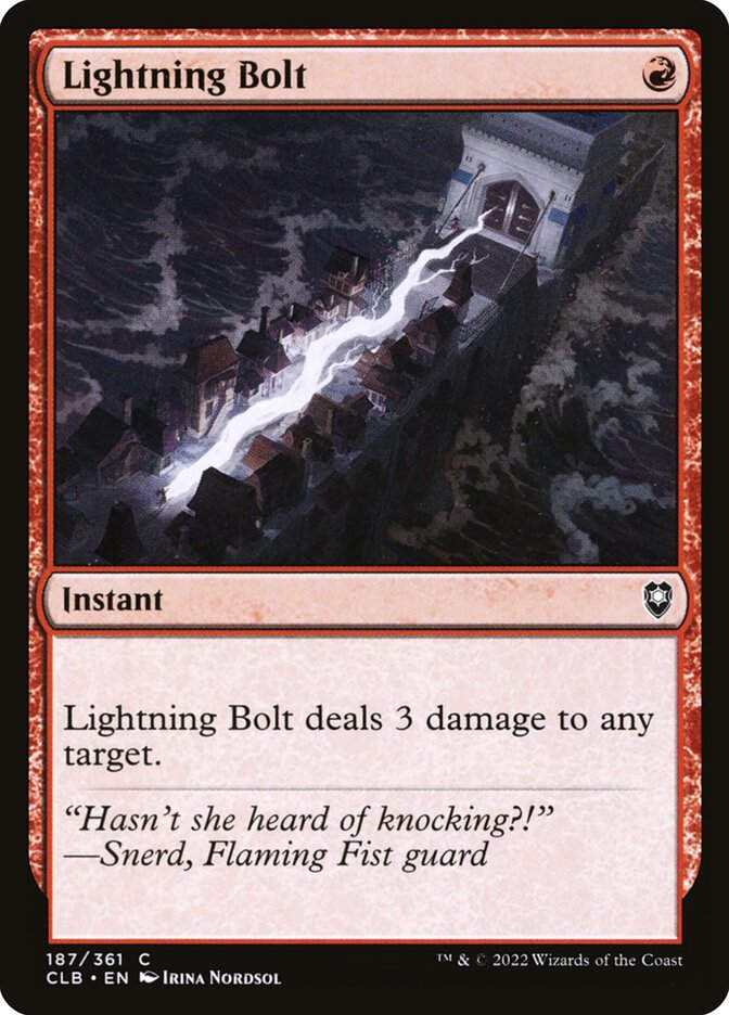 Lightning Bolt (CLB) (187)