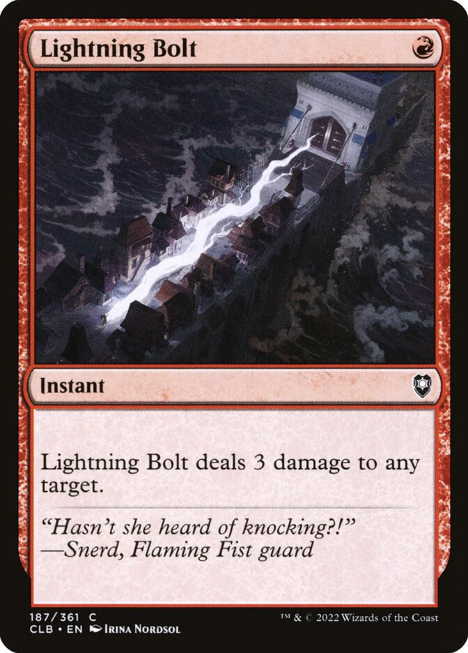 Lightning Bolt (CLB) (187)