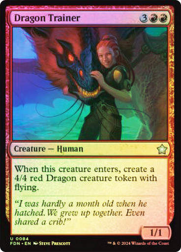 Dragon Trainer (FDN) (84) / Foil