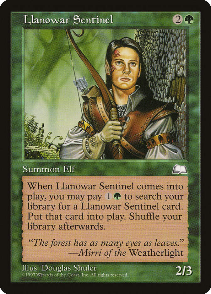 Llanowar Sentinel (WTH) (134)