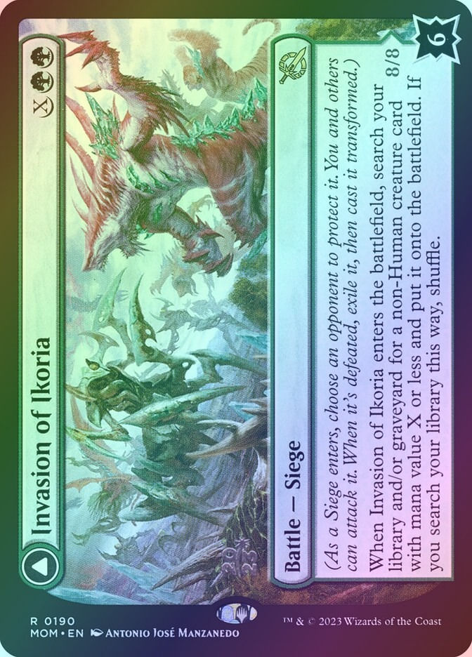 Invasion of Ikoria // Zilortha, Apex of Ikoria (PMOM) (190s) / Foil — cara 1 de 2