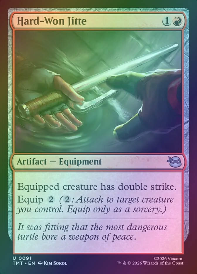 Hard-Won Jitte (TMT) (91) / Foil