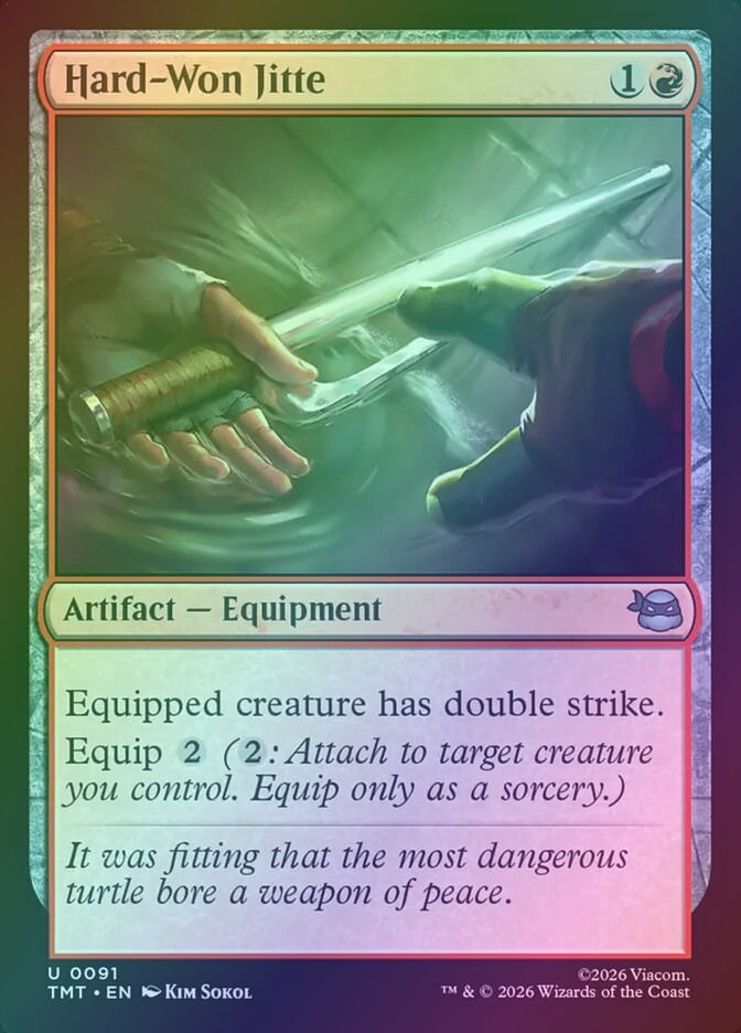 Hard-Won Jitte (TMT) (91) / Foil