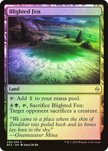 Blighted Fen (BFZ) (230) / Foil