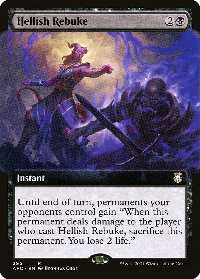 Hellish Rebuke (AFC) (295) / Extended Art